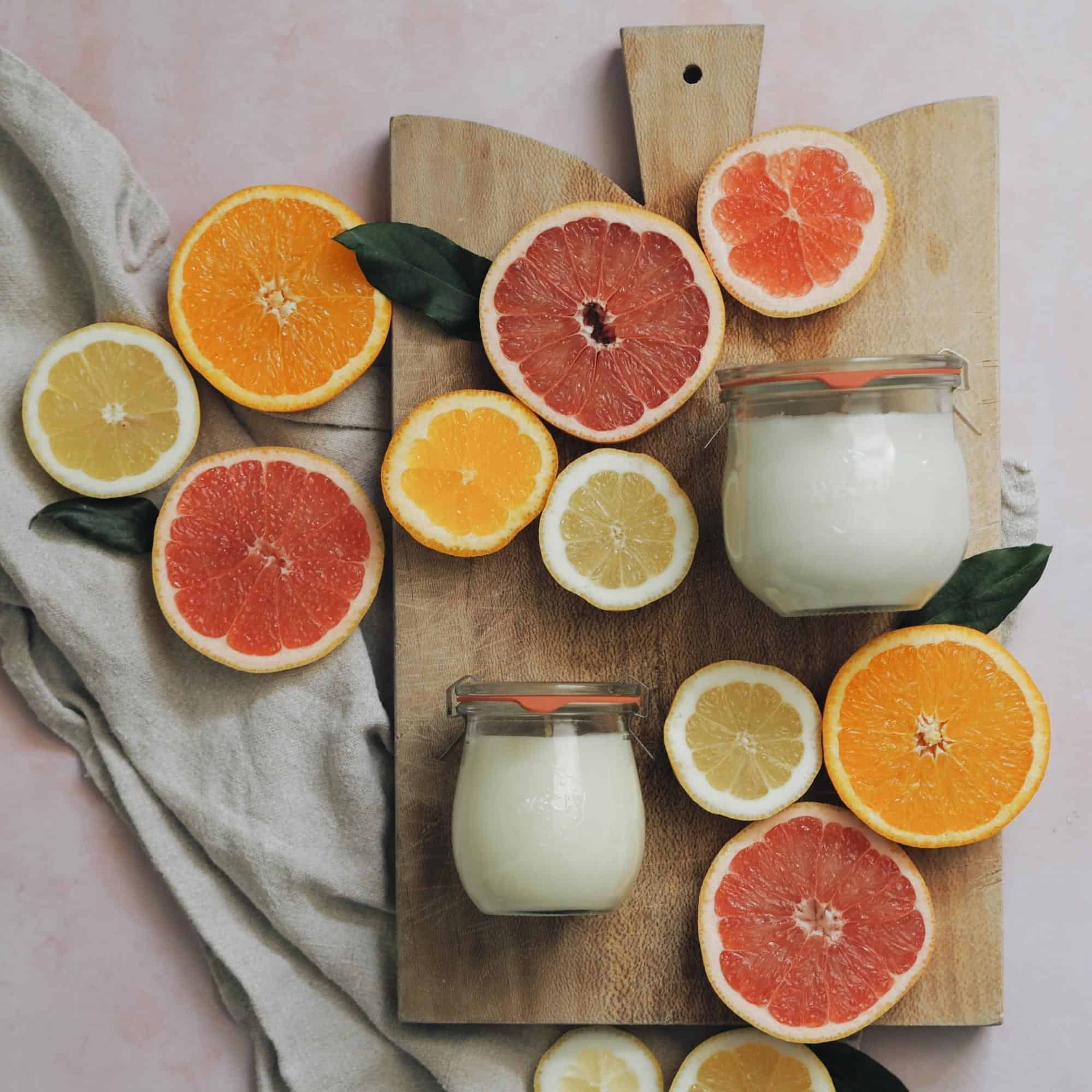 citrus grove soy candle