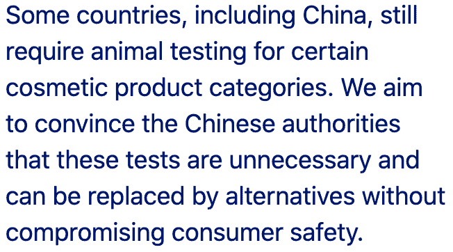 nivea statement on animal testing in china