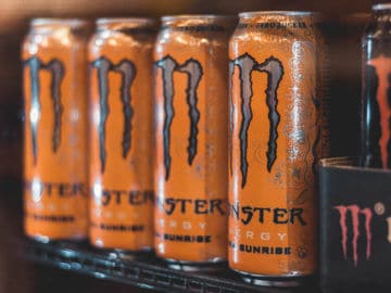 cans of monster energy ultra sunrise