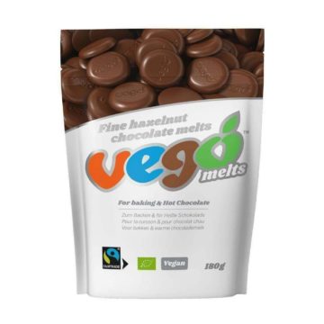 Organic Fine Hazelnut Chocolate Melts from Vego